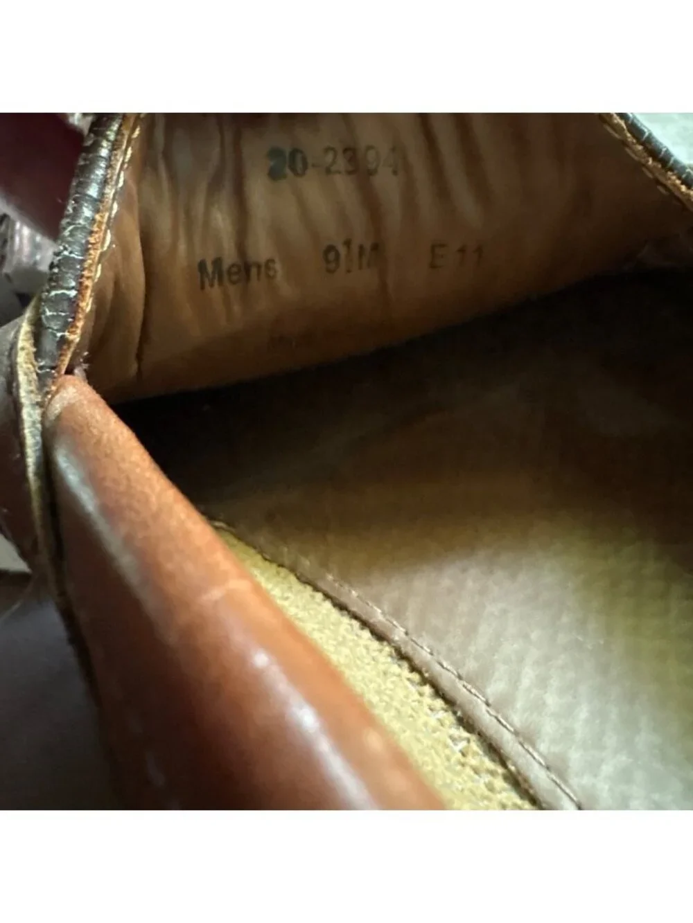 Vintage Johnston & Murphy Mens Brown Leather Tassel Loafers Size 9.5M